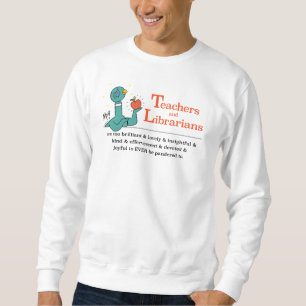 Die Taubenlehrer und Bibliothekare Weiß der Männer Sweatshirt