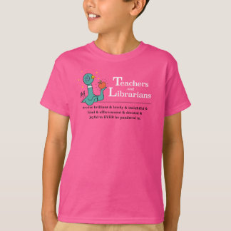 Die Taubenlehrer und die Bibliothekare Kinder rosa T-Shirt
