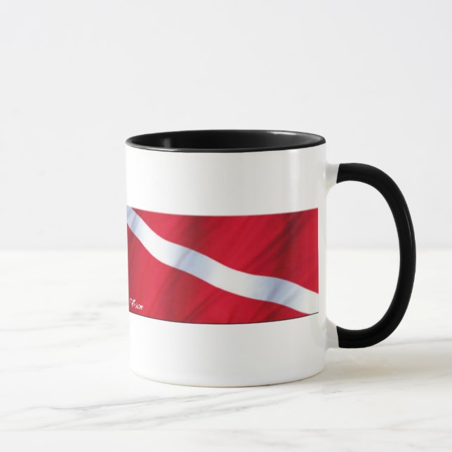 Die Tauchen-Flaggen-Sammlung Tasse (Rechts)