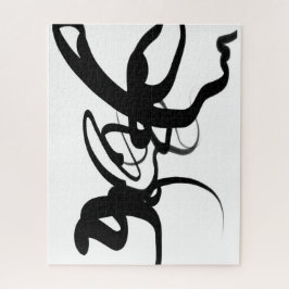 Die Taucher: Abstrakt Schwarz und Weiß