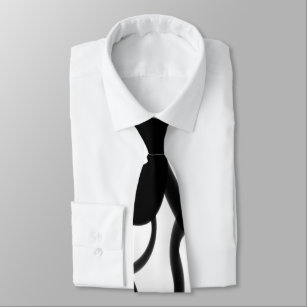 Die Taucher: Abstrakt Schwarz und Weiß Krawatte