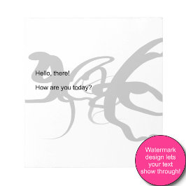 Die Taucher: Abstrakt Schwarz und Weiß Notizblock