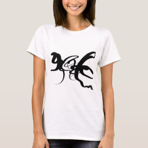 Die Taucher: Abstrakt Schwarz und Weiß T-Shirt