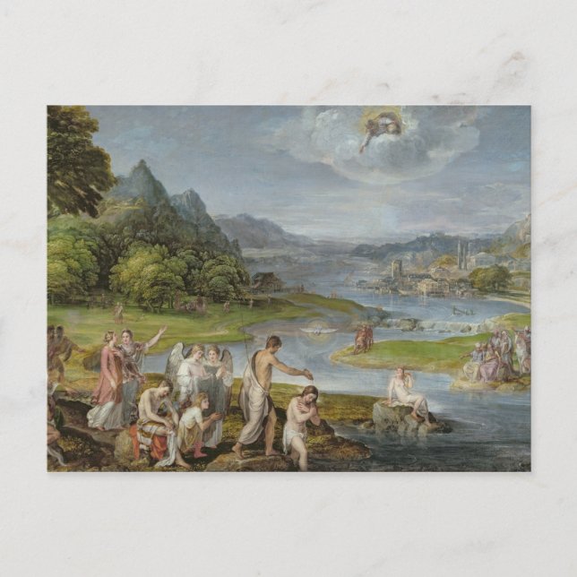 Die Taufe Christi 2 Postkarte (Vorderseite)