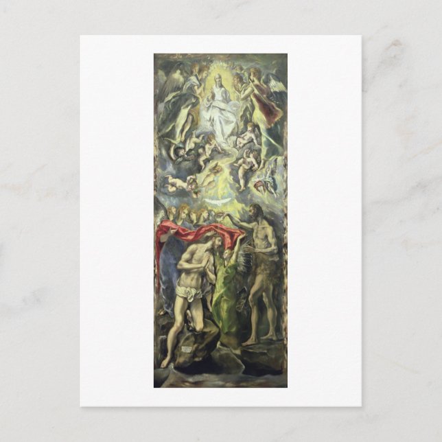 Die Taufe Christi, c.1597 (Öl auf Leinwand) Postkarte (Vorderseite)