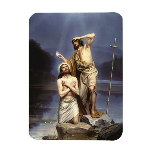 Die Taufe Christi Magnet (Vertikal)