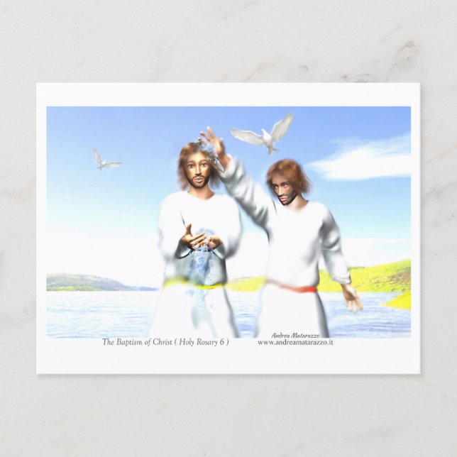 Die Taufe Christi Postkarte (Vorderseite)