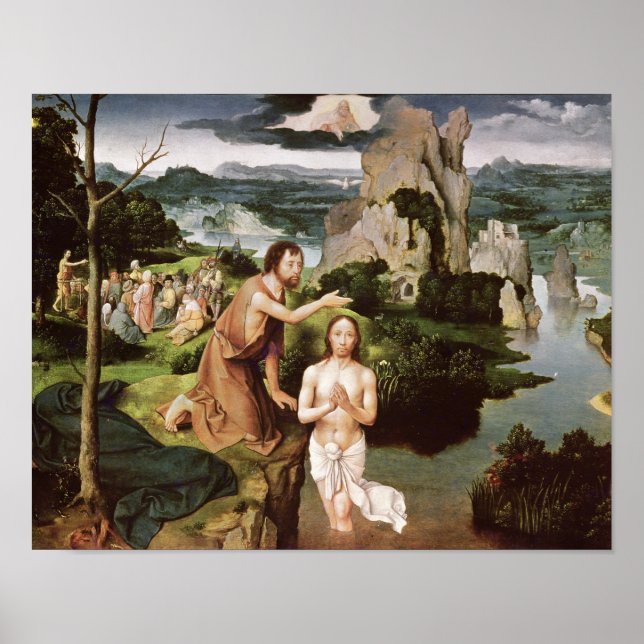 Die Taufe Christi um 1515 Poster (Vorne)
