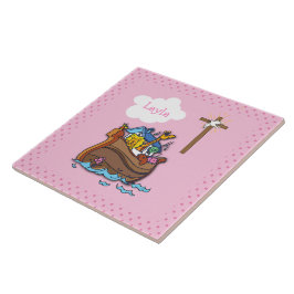 Die Taufe der Arche Noahs, Girl Pink Fliese