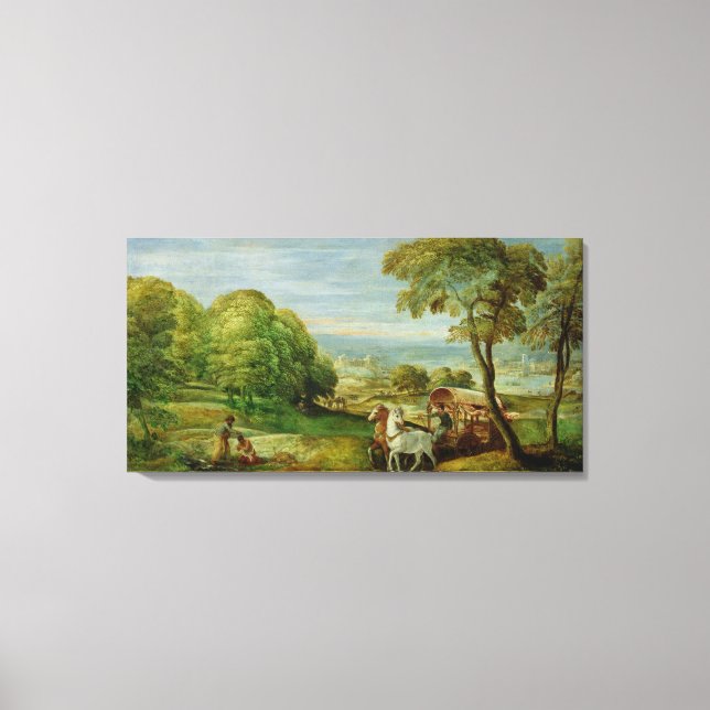 Die Taufe der äthiopischen Eunuch Leinwanddruck (Vorderseite)