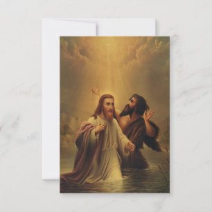 Die Taufe Jesu Andachts Heilige Karte