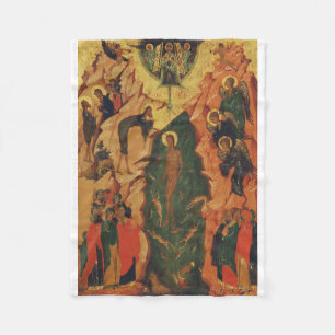 Die Taufe Jesu Christi Byzantinische Ikone Fleecedecke