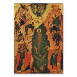 Die Taufe Jesu Christi Byzantinische Ikone Tischnummer