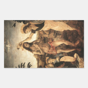 "Die Taufe von Christ Rechteckiger Aufkleber