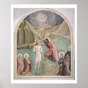 Die Taufe von Christus, c.1438-45 (Fresko) Poster