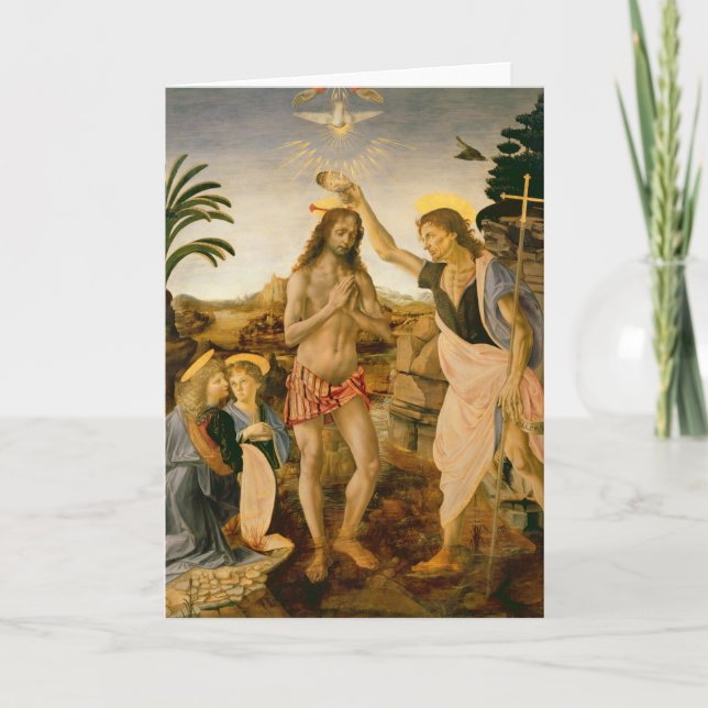 Die Taufe von Christus durch Johannes der Täufer Karte (Vorderseite)