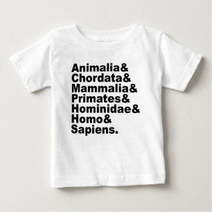 Die Taxonomie des Menschen   Königreich durch Arte Baby T-shirt