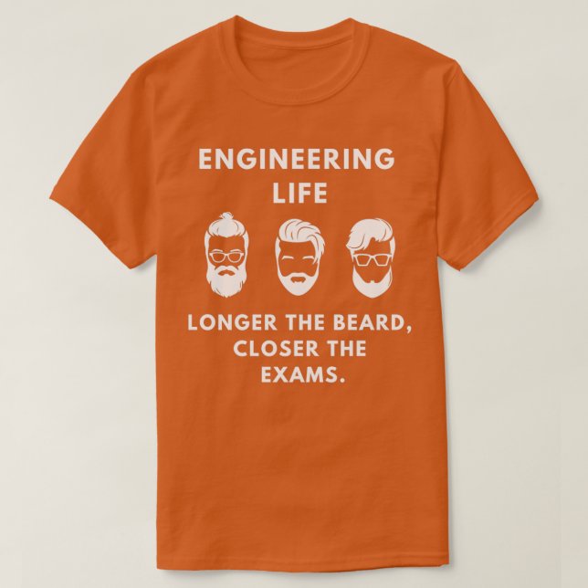Die technische Lebensdauer verlängert den Bart T-Shirt (Design vorne)