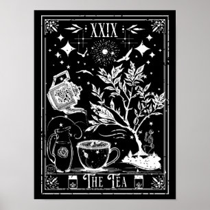 Die Tee-Tarot-Karte Poster