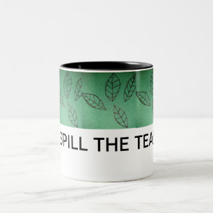 DIE TEE-TASSE VERTEILEN ZWEIFARBIGE TASSE
