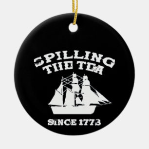 Die Tee verteilen seit 1773 Revolutionär Patrioti Keramik Ornament