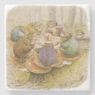 Die Teeparty der Kröten (von Beatrix Potter) Steinuntersetzer