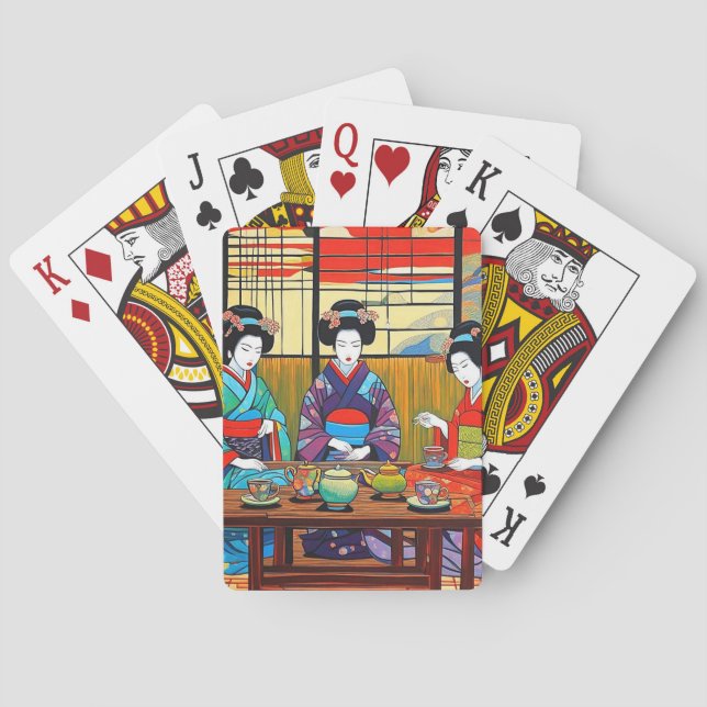 Die Teetrinker Spielkarten (Rückseite)