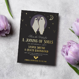 Die Teilnahme von Soulen Halloween Hochzeit Save t Folieneinladung