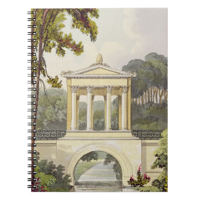 Die Tempel-Brücke, von Ackermanns 'Behälter von Notizblock (Vorderseite)