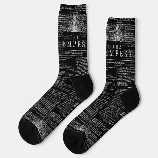 Die Tempest Shakespeare spielen literarische Socke (Linkes Detail)