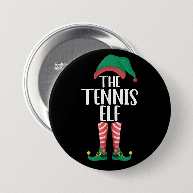 Die Tennis Elf Matching Familiengruppe Weihnachten Button (Vorne & Hinten)