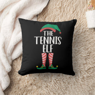 Die Tennis-Elf-Weihnachtsgruppe der passenden Fami Kissen