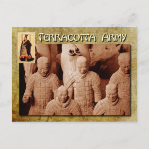 Die Terrakotta-Armee des ersten Kaisers der China Postkarte