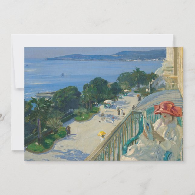 Die Terrasse, Cap d'Ail | Sir John Lavery (Vorderseite)