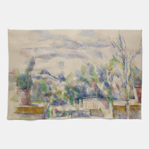 Die Terrasse im Garten in Les Lauves, Cezanne Geschirrtuch