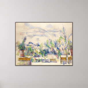 Die Terrasse im Garten in Les Lauves, Cezanne Leinwanddruck