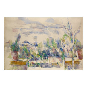Die Terrasse im Garten von Les Lauves, Cezanne Fotodruck