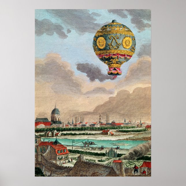 Die Terrasse von Monsieur Franklin am Passy Poster (Vorne)