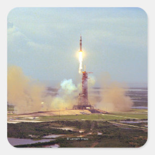 Die Test-Projekt-Saturns IB Apollo Soyuz Quadratischer Aufkleber
