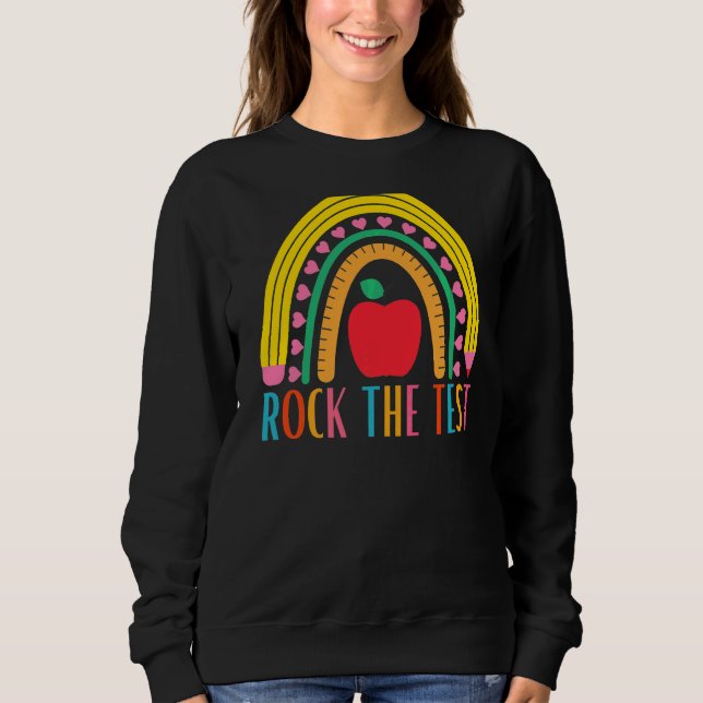 Die Testtests auf Lehrertestlehrerteache abbrechen Sweatshirt (Vorderseite)
