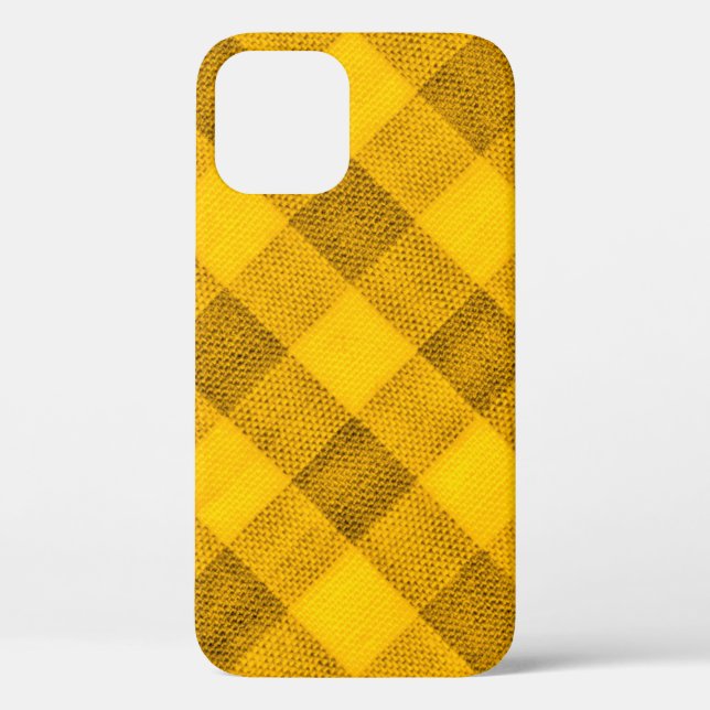 Die Textur des hellgelben Bindeginghas Case-Mate iPhone Hülle (Rückseite)