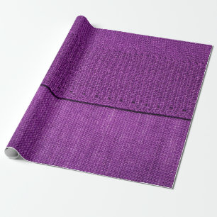 die Textur des Strickstoffes, ein schlichtes lila Geschenkpapier