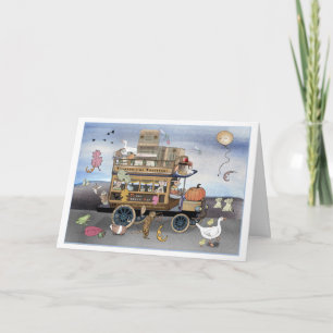 Die Thanksgiving-Transport-Sammelkarte Karte