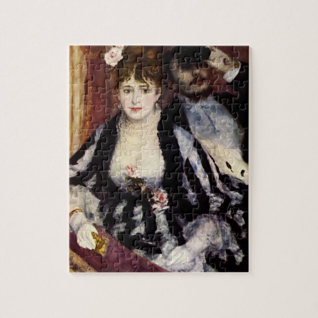 Die Theaterbox von Renoir Impressionist Malerei (Vertikal)
