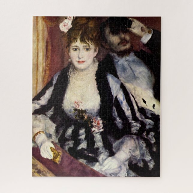 Die Theaterbox von Renoir Impressionist Malerei (Vertikal)