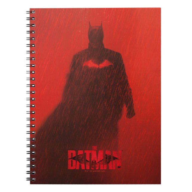 Die Theaterposter-Grafik von Batman Red Rain Notizblock (Vorderseite)