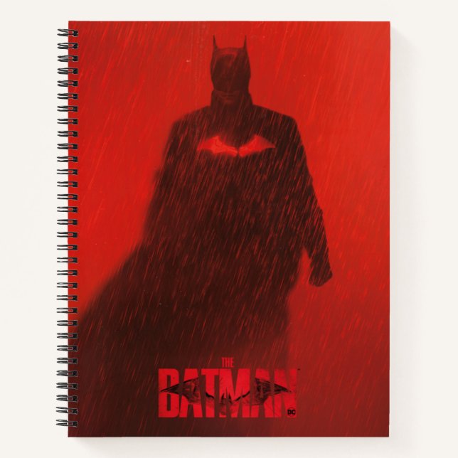 Die Theaterposter-Grafik von Batman Red Rain Notizbuch (Vorderseite)