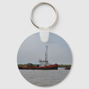 Die Themse-Schlepper-Boot Schlüsselanhänger
