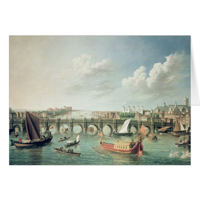 Die Themse unter Westminster-Brücke (Vorderseite (Horizontal))