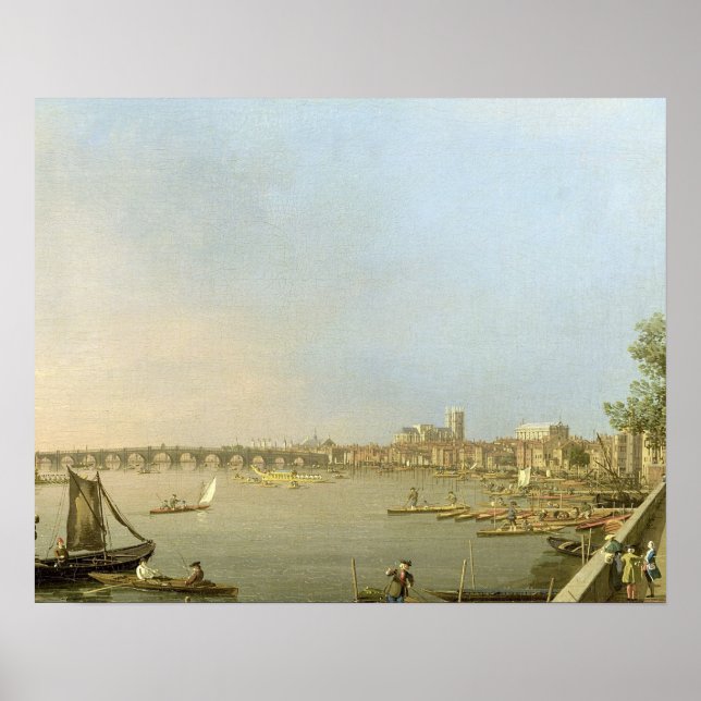 Die Themse von der Terrasse des Somerset House, Lo Poster (Vorne)